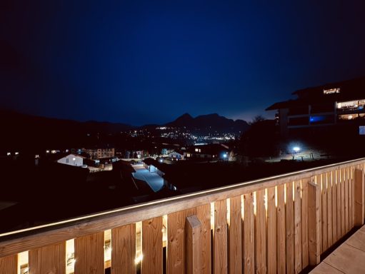 Aussicht vom großen Balkon Abendlicher Blick auf die historische Altstadt